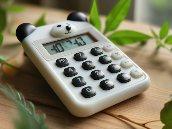 Budgetplanung mit Taschenrechner und Dokumenten